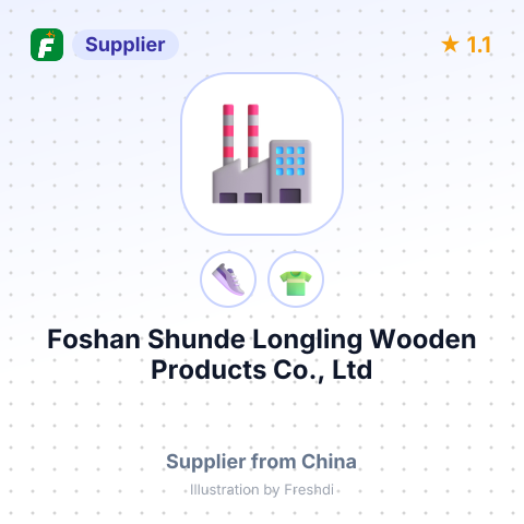 Foshan Shunde Longling Wooden Products Co., Ltd – summary card, no photo uploaded yet