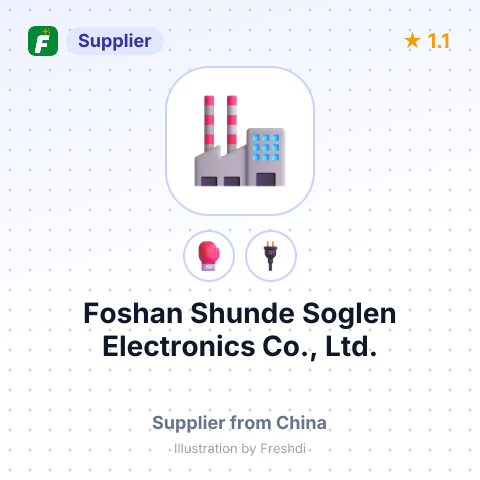 Foshan Shunde Soglen Electronics Co., Ltd. – summary card, no photo uploaded yet