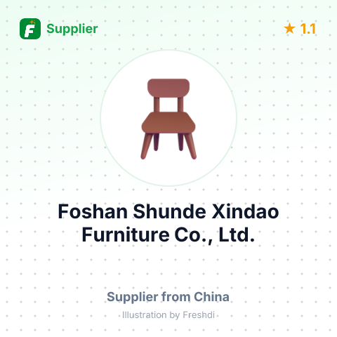 Foshan Shunde Xindao Furniture Co., Ltd. – summary card, no photo uploaded yet