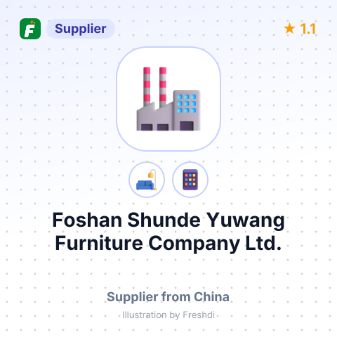 Foshan Shunde Yuwang Furniture Company Ltd. – summary card, no photo uploaded yet