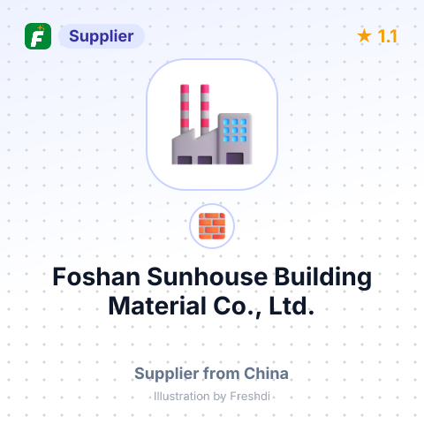 Foshan Sunhouse Building Material Co., Ltd. – summary card, no photo uploaded yet
