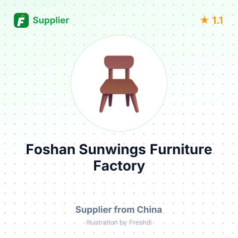 Foshan Sunwings Furniture Factory – summary card, no photo uploaded yet