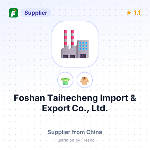 Foshan Taihecheng Import & Export Co., Ltd. – summary card, no photo uploaded yet