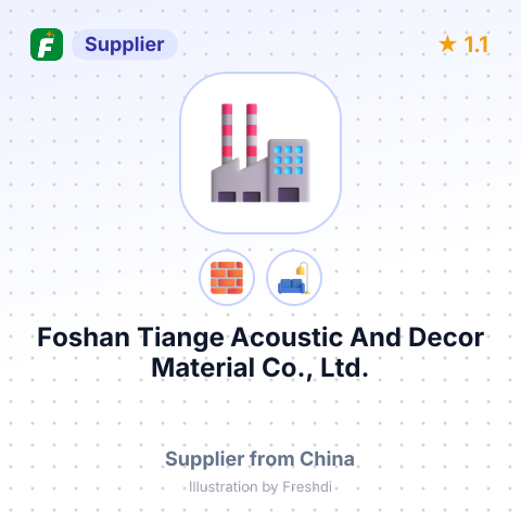 Foshan Tiange Acoustic And Decor Material Co., Ltd. – summary card, no photo uploaded yet