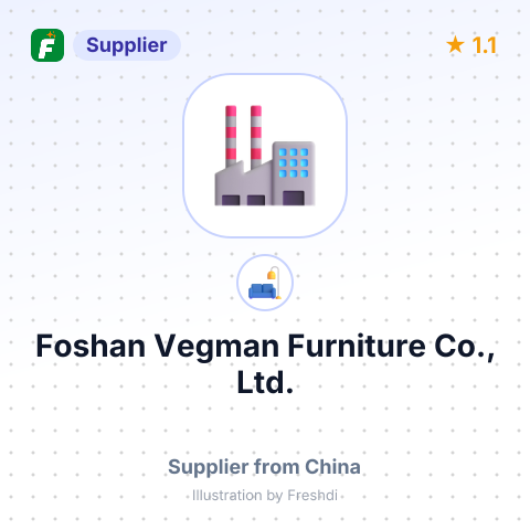Foshan Vegman Furniture Co., Ltd. – summary card, no photo uploaded yet