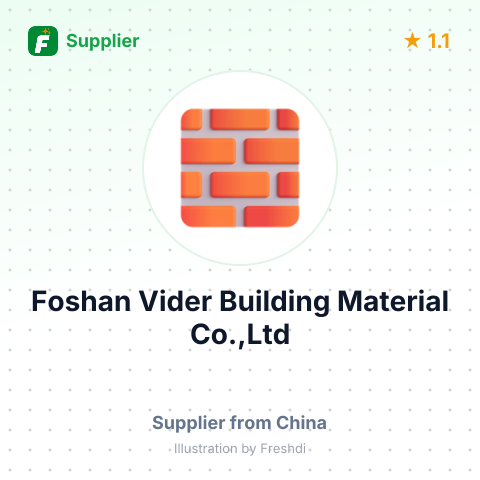 Foshan Vider Building Material Co.,Ltd – summary card, no photo uploaded yet