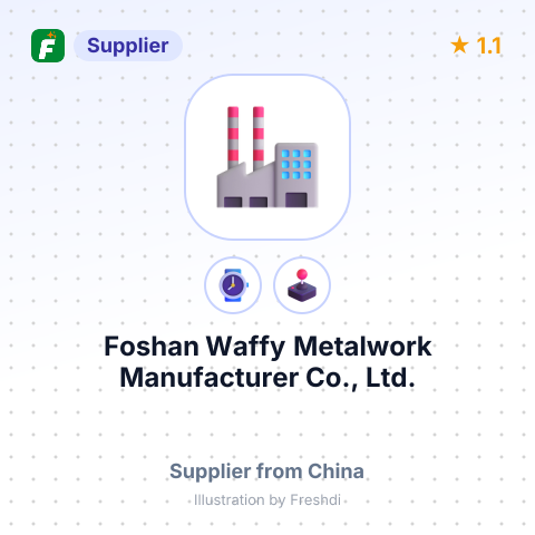 Foshan Waffy Metalwork Manufacturer Co., Ltd. – summary card, no photo uploaded yet
