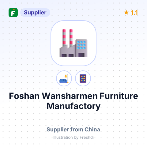 Foshan Wansharmen Furniture Manufactory – summary card, no photo uploaded yet