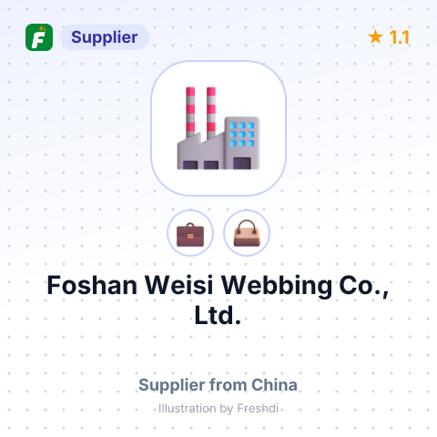 Foshan Weisi Webbing Co., Ltd. – summary card, no photo uploaded yet