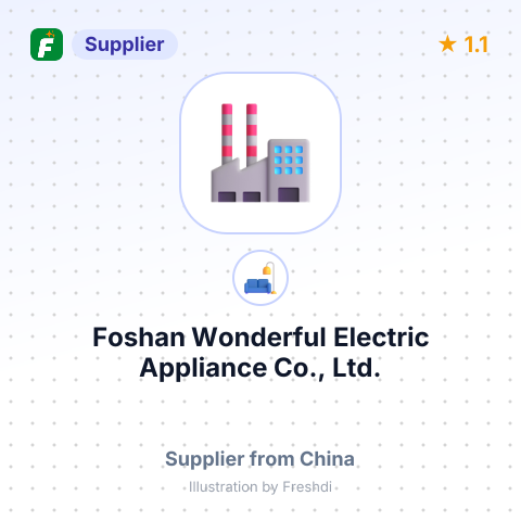 Foshan Wonderful Electric Appliance Co., Ltd. – summary card, no photo uploaded yet