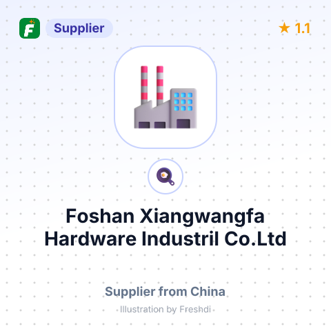 Foshan Xiangwangfa Hardware Industril Co.Ltd – summary card, no photo uploaded yet