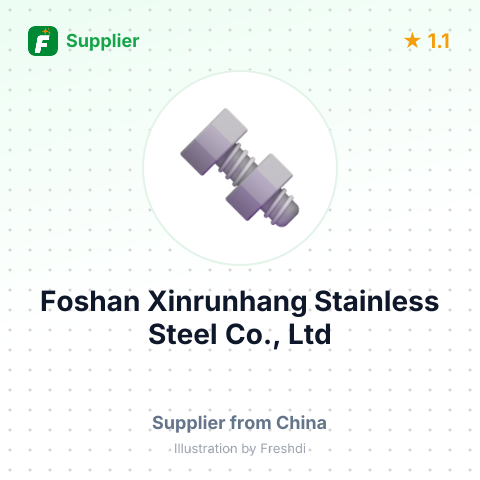 Foshan Xinrunhang Stainless Steel Co., Ltd – summary card, no photo uploaded yet