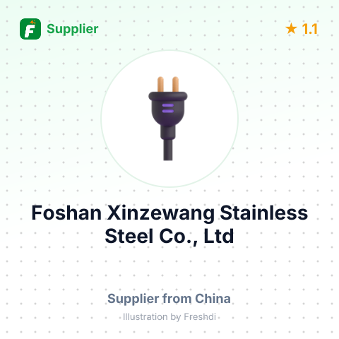 Foshan Xinzewang Stainless Steel Co., Ltd – summary card, no photo uploaded yet