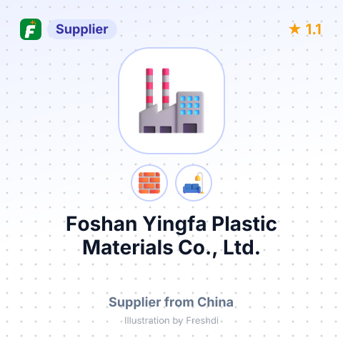 Foshan Yingfa Plastic Materials Co., Ltd. – summary card, no photo uploaded yet
