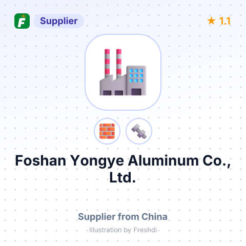 Foshan Yongye Aluminum Co., Ltd. – summary card, no photo uploaded yet