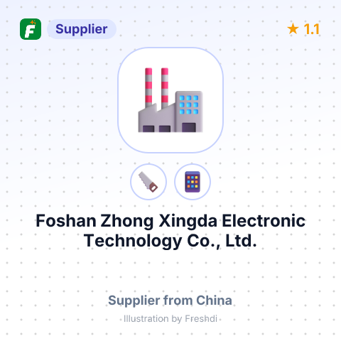 Foshan Zhong Xingda Electronic Technology Co., Ltd. – summary card, no photo uploaded yet
