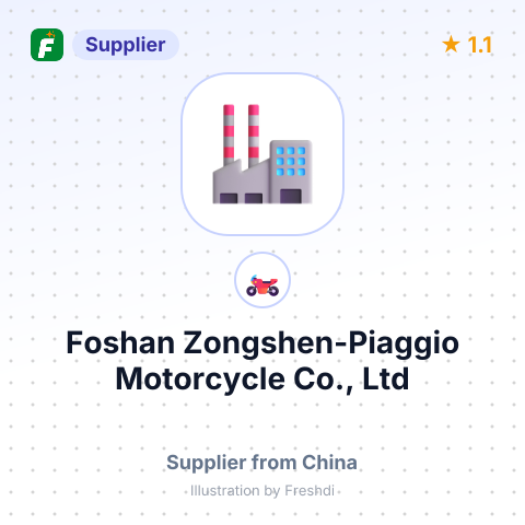 Foshan Zongshen-Piaggio Motorcycle Co., Ltd – summary card, no photo uploaded yet