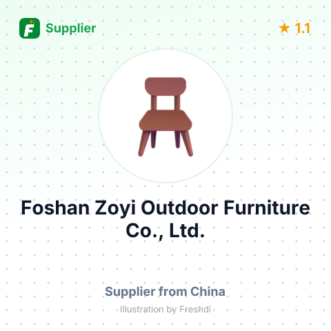 Foshan Zoyi Outdoor Furniture Co., Ltd. – summary card, no photo uploaded yet