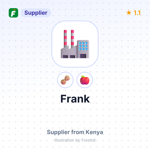 Frank  – summary card, no photo uploaded yet