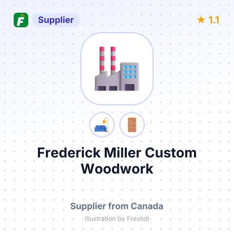 Frederick Miller Custom Woodwork – summary card, no photo uploaded yet