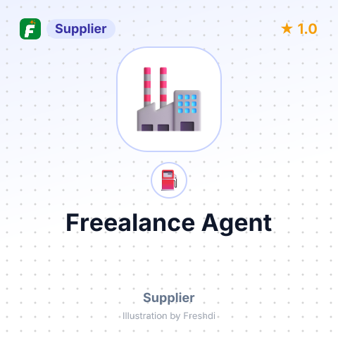 Freealance Agent – summary card, no photo uploaded yet