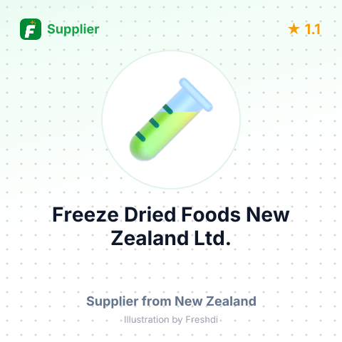 Freeze Dried Foods New Zealand Ltd.  – summary card, no photo uploaded yet