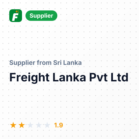 Freight Lanka Pvt Ltd – summary card, no photo uploaded yet
