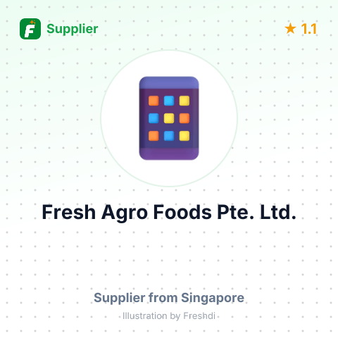 Fresh Agro Foods Pte. Ltd.  – summary card, no photo uploaded yet