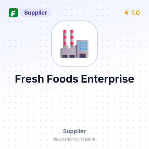 Fresh Foods Enterprise – summary card, no photo uploaded yet