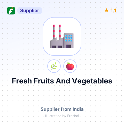Fresh Fruits And Vegetables  – summary card, no photo uploaded yet