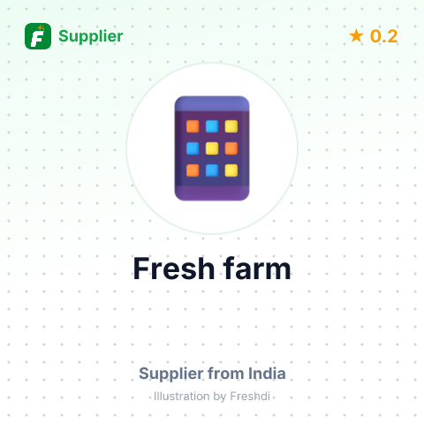 Fresh farm – summary card, no photo uploaded yet