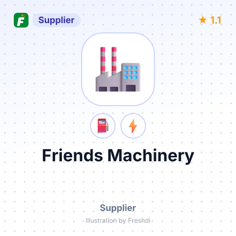 Friends Machinery – summary card, no photo uploaded yet