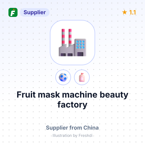 Fruit mask machine beauty factory – summary card, no photo uploaded yet