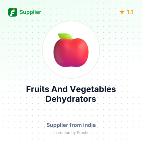 Fruits And Vegetables Dehydrators  – summary card, no photo uploaded yet