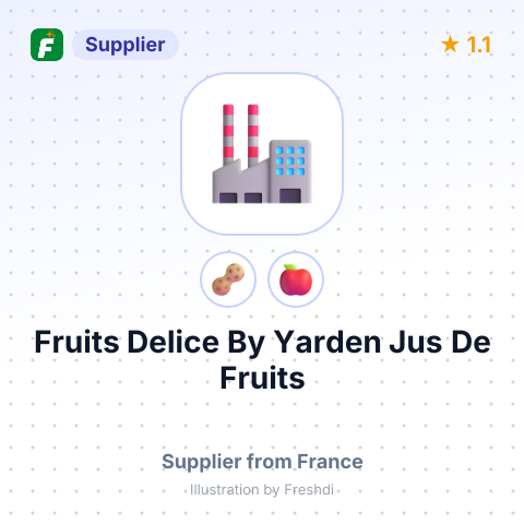 Fruits Delice By Yarden Jus De Fruits  – summary card, no photo uploaded yet