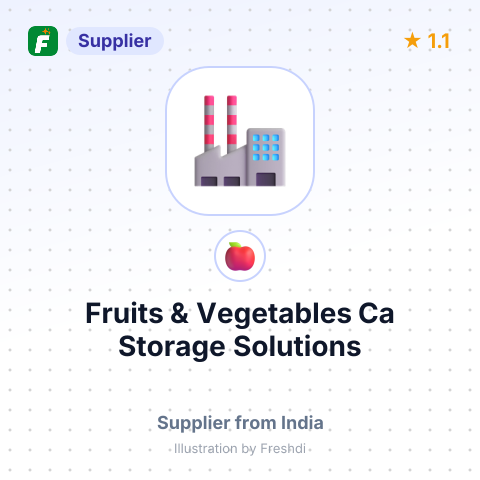 Fruits & Vegetables Ca Storage Solutions  – summary card, no photo uploaded yet