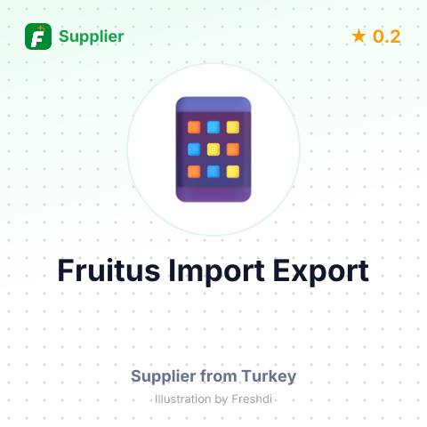 Fruitus Import Export – summary card, no photo uploaded yet
