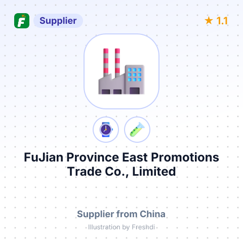 FuJian Province East Promotions Trade Co., Limited – summary card, no photo uploaded yet