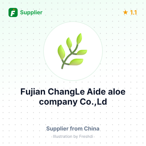 Fujian ChangLe Aide aloe company Co.,Ld – summary card, no photo uploaded yet