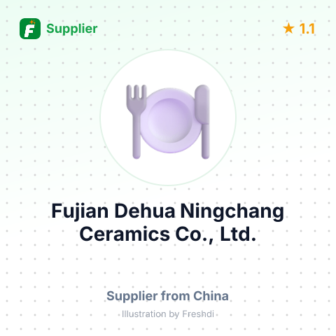 Fujian Dehua Ningchang Ceramics Co., Ltd. – summary card, no photo uploaded yet