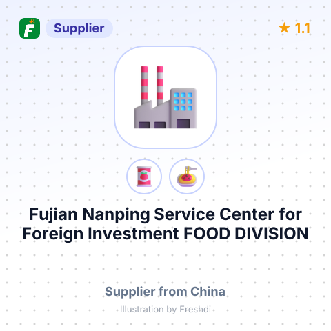 Fujian Nanping Service Center for Foreign Investment FOOD DIVISION – summary card, no photo uploaded yet