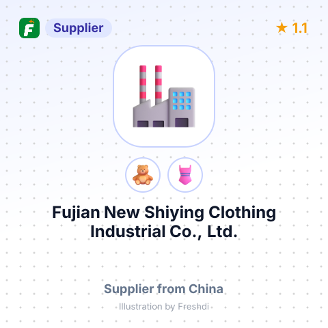 Fujian New Shiying Clothing Industrial Co., Ltd. – summary card, no photo uploaded yet