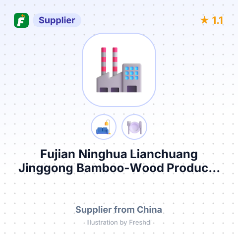 Fujian Ninghua Lianchuang Jinggong Bamboo-Wood Products Co., Ltd. – summary card, no photo uploaded yet