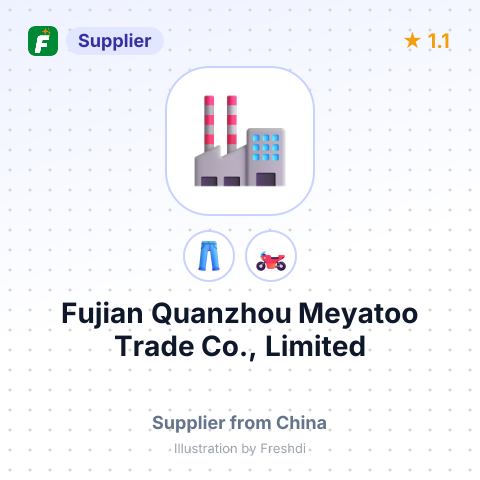 Fujian Quanzhou Meyatoo Trade Co., Limited – summary card, no photo uploaded yet