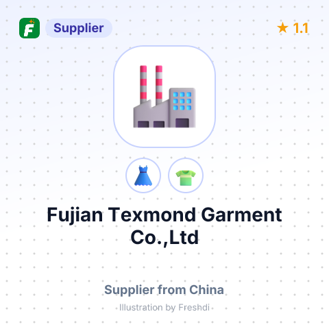 Fujian Texmond Garment Co.,Ltd – summary card, no photo uploaded yet