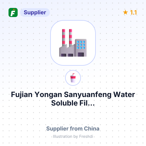 Fujian Yongan Sanyuanfeng Water Soluble Fil... – summary card, no photo uploaded yet