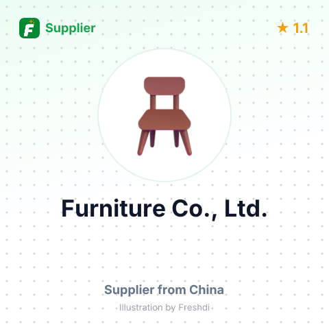 Furniture Co., Ltd. – summary card, no photo uploaded yet