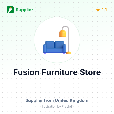 Fusion Furniture Store – summary card, no photo uploaded yet