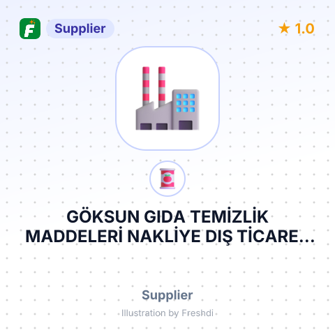 GÖKSUN GIDA TEMİZLİK MADDELERİ NAKLİYE DIŞ TİCARET PAZARLAMA LİMİTED ŞİRKETİ – summary card, no photo uploaded yet