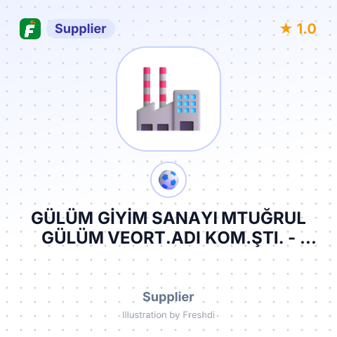 GÜLÜM GİYİM SANAYI MTUĞRUL GÜLÜM VEORT.ADI KOM.ŞTI. – summary card, no photo uploaded yet